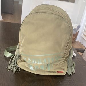 Peace Love World Backpack-Army Green